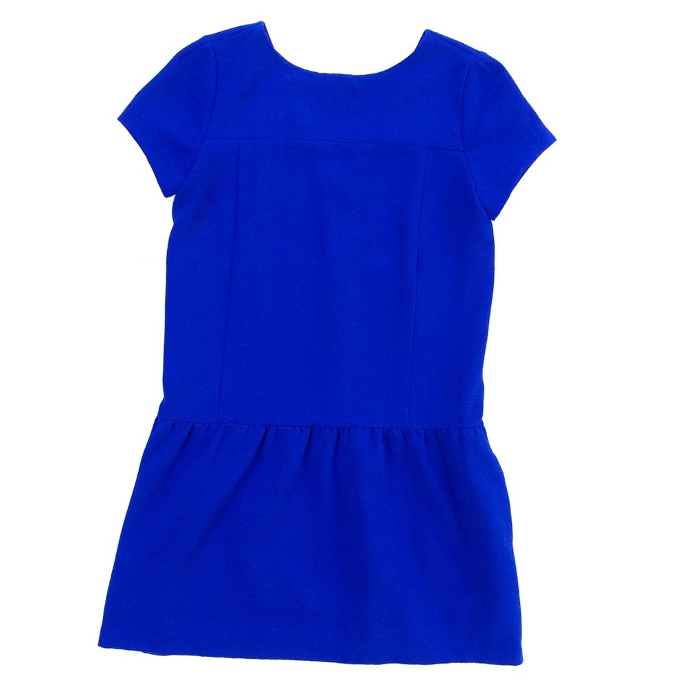 BLUE NY&CO SHORT SLEEVE DROP WAIST DRESS